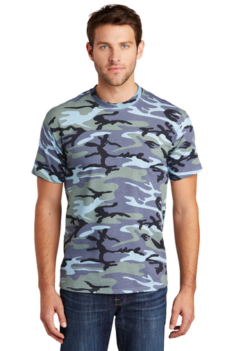 Port & Company® Adult Unisex 5.4-ounce, 100% Cotton Core Camo T-shirt